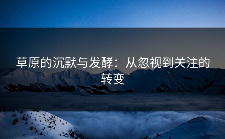 草原的沉默与发酵：从忽视到关注的转变